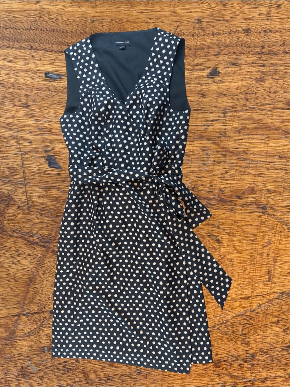 Banana Republic Black Polka Dot Mini Dress - Picture 2 of 7